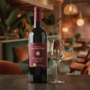 Cuvée La Celestière Côtes-du-Rhône bio 2021 Domaine La Celestière rouge restaurant La Cour Paris 11